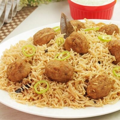 Mutton Kofta Pulao Daig
