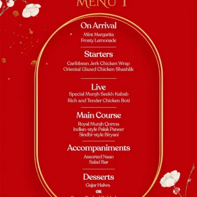 Wedding Menu 1