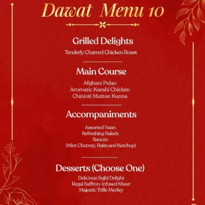 Dawat Menu 10