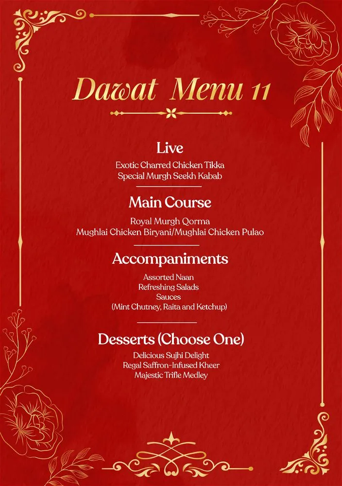 Dawat Menu 11