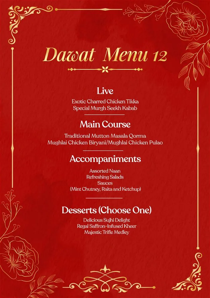 Dawat Menu 12