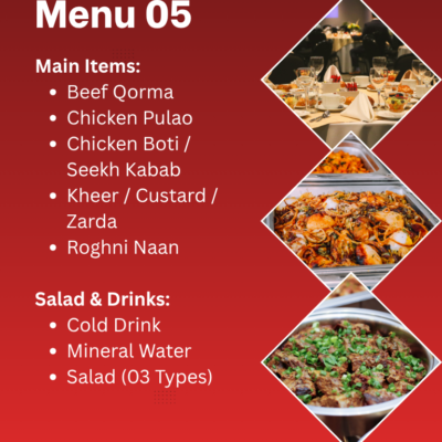 Wedding Menu 05