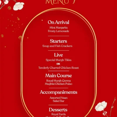 Wedding Menu 7