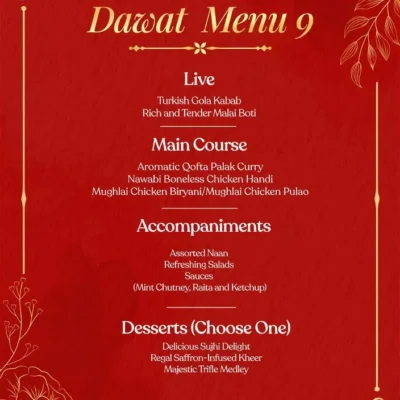 Dawat Menu 9