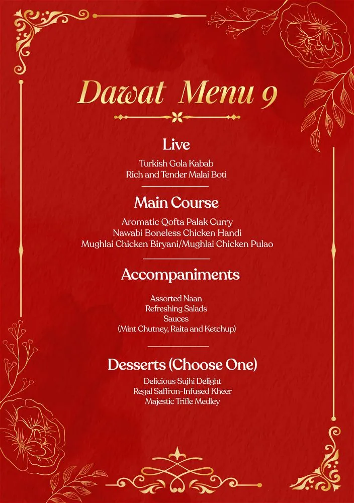 Dawat Menu 9