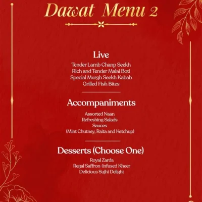 Dawat Menu 2