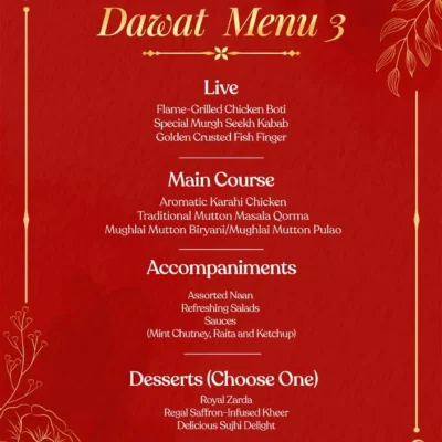 Dawat Menu 3