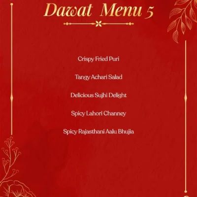 Dawat Menu 5