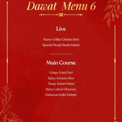 Dawat Menu 6