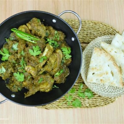 Mutton Green Masala Daig